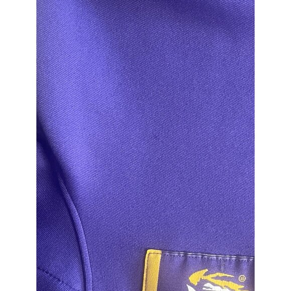 Nike LSU Tigers Short-Sleeve Showout Hoodie Men M Dri Fit Purple SEC - Picture 5 of 7